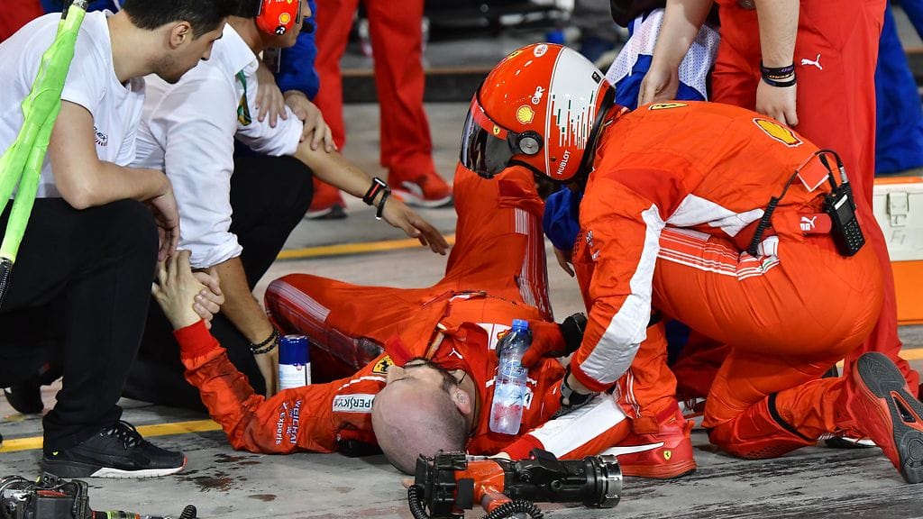 Francesco Cigarini loukkaantui Bahrainin GP:ssä.