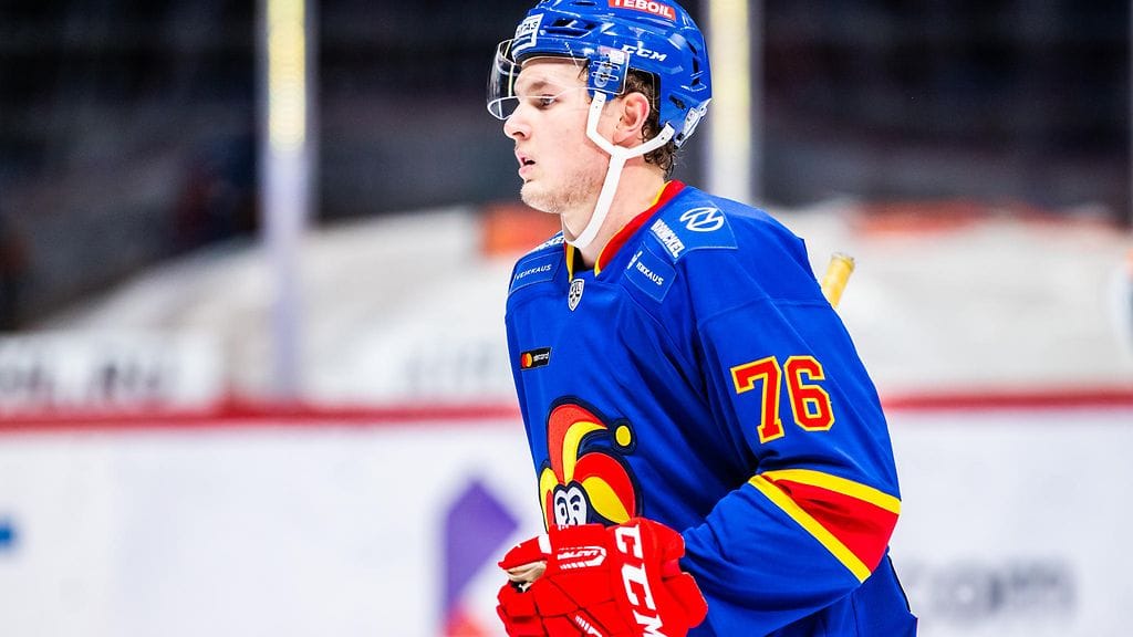 Kristian Vesalainen vei Jokerit 1-0-johtoon keskiviikon KHL-kierroksella ottelussa Moskovan Spartakia vastaan.
