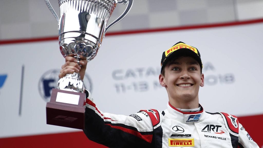 George Russel voitti F2-sarjan mestaruuden 2018.