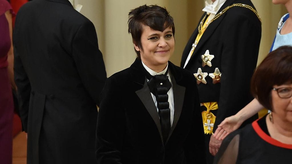 Silvia Modig edusti Linnan juhlissa samassa asussa jo 2014.