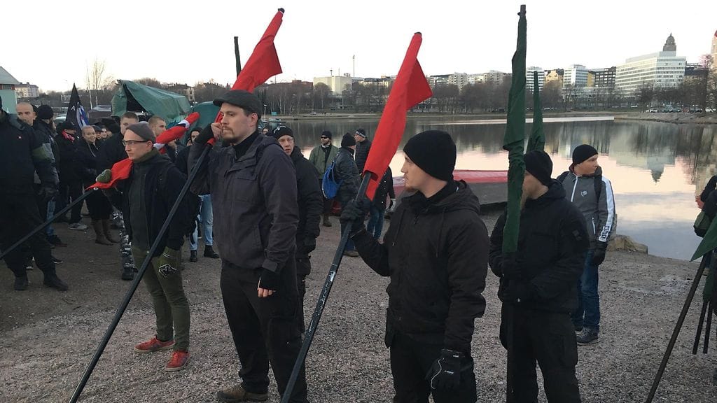 Itsenäisyyspäivä mielenosoitus Pohjoismainen vastarintaliike Kohti vapautta kohtivapautta3