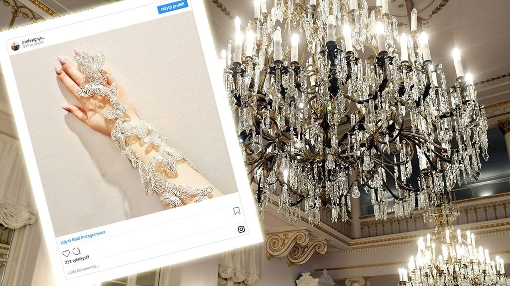 Linnan juhlissa nähdään näyttävä koru.