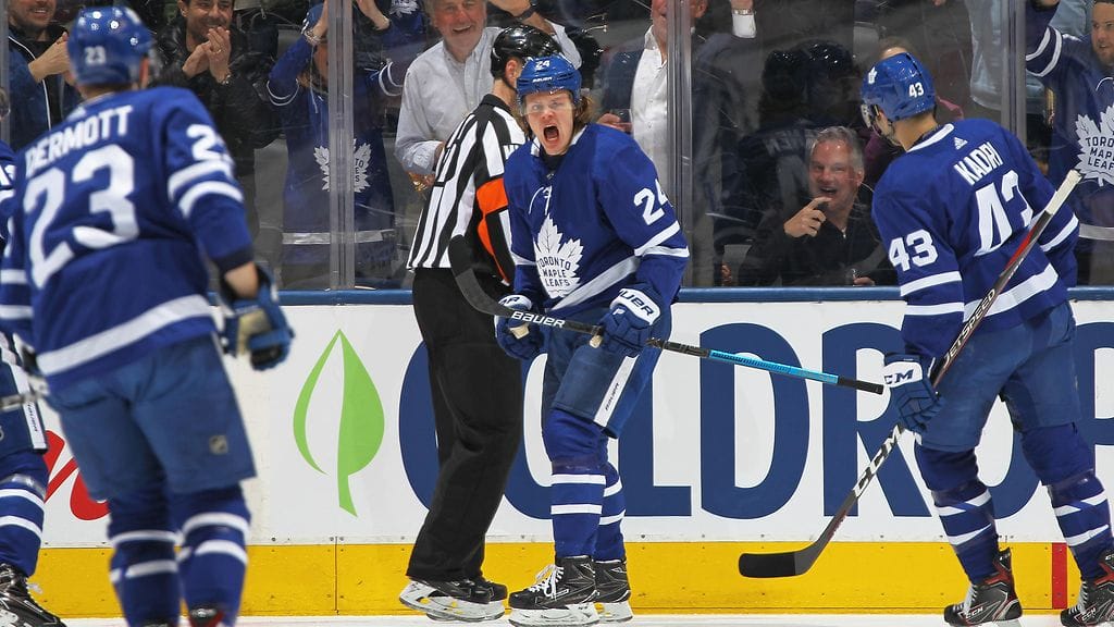 Kasperi Kapanen iski Detroit Red Wingsiä vastaan tehot 1+1.