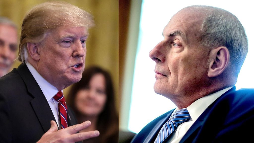 Donald Trump ja John Kelly.