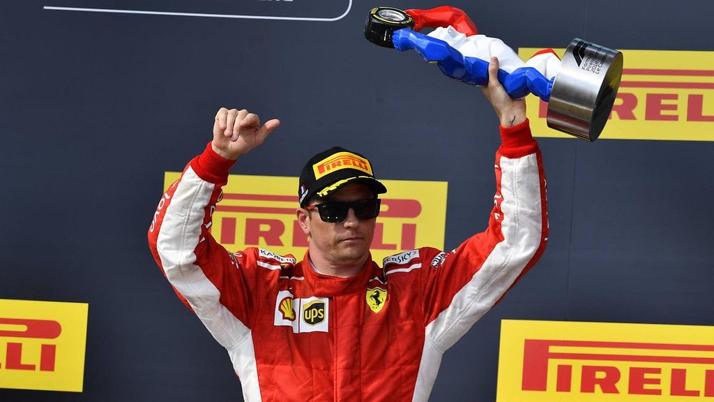 Kimi Räikkönen pokkasi hieman erilaisen palkinnon Ranskan GP:n jälkeen.
