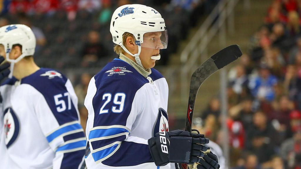 Patrik Laine on pelannut neljä NHL-ottelua ilman tehopisteitä.