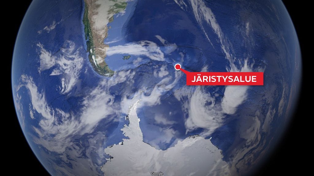 Järistyspaikka sijaitsee lähellä Eteläisiä Sandwichsaaria.