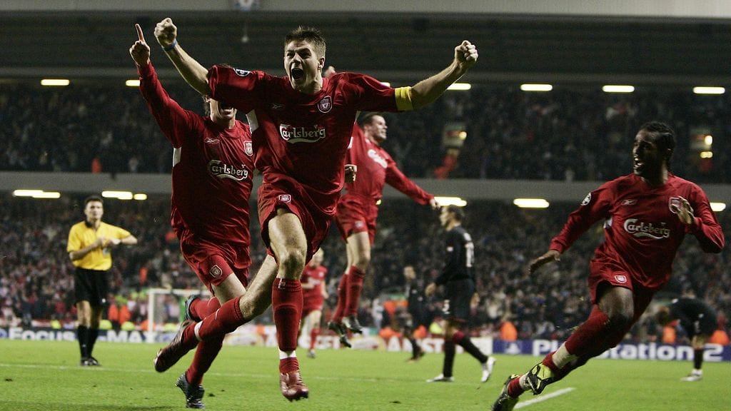 Steven Gerrardin kolmas maali Olympiakosia vastaan joulukuussa 2004 räjäytti Anfieldin ja vei seuran pudotuspeleihin ja aina Mestarien liigan voittoon asti.