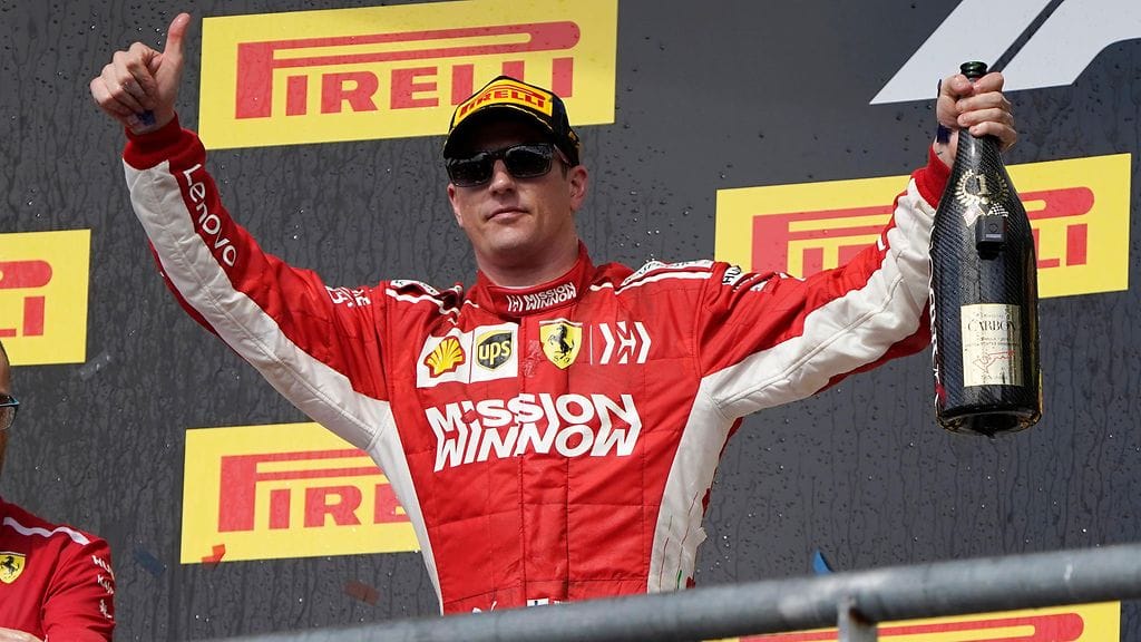 Kimi Räikkönen voitti tänä vuonna Yhdysvaltain GP:n.