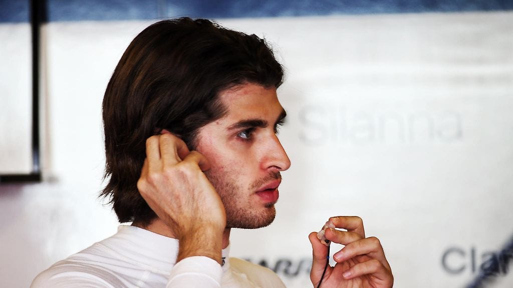 Kimi Räikkösen tulevan kauden tallitoveri Antonio Giovinazzi.