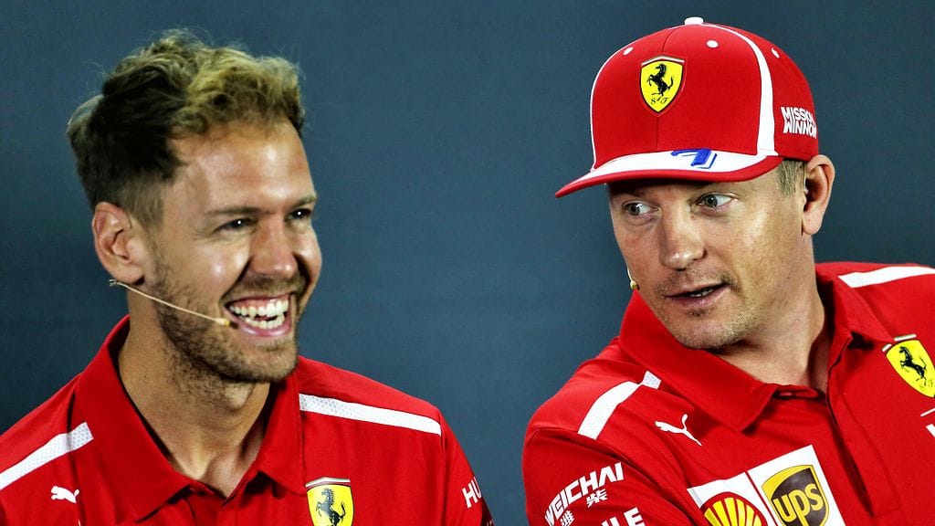 Sebastian Vettel hassutteli Kimi Räikkösen kustannuksella.