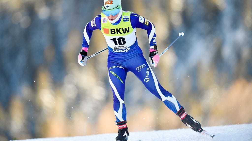 Krista Pärmäkoski on vakuuttavassa vauhdissa.