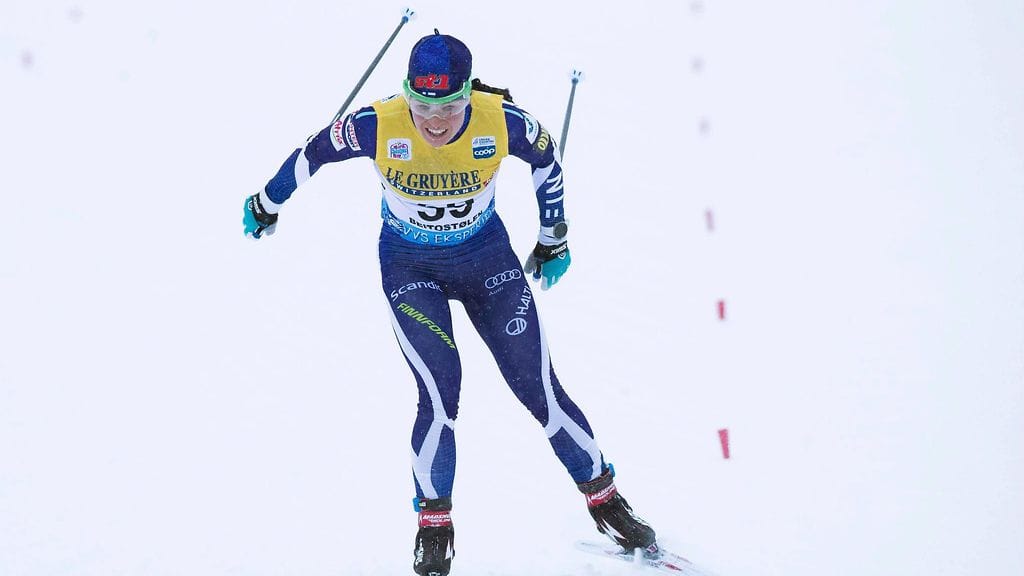 Krista Pärmäkosken voimat ehtyivät sprinttifinaalissa Sveitsin Davosissa.