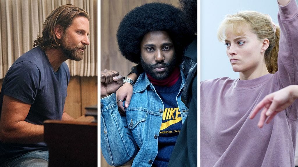 A Star Is Born, BlacKkKlansman ja I, Tonya olivat elokuvavuoden kohokohtia.
