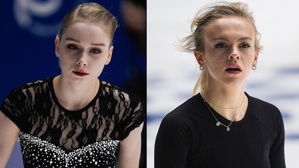 Viveca Lindfors (vasemmalla) ja Emmi Peltonen (oikealla) matkaavat taitoluistelun EM-kisoihin Valko-Venäjän Minskiin.