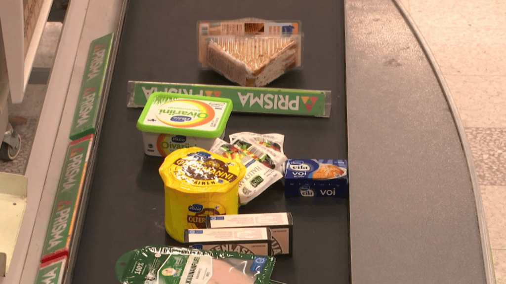 Prisman kassahihnaliven ostoksia vuodelta 2017.