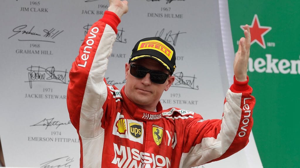 Viime kaudet Ferraria ohjastanut Kimi Räikkönen ajaa jatkossa Sauberilla.