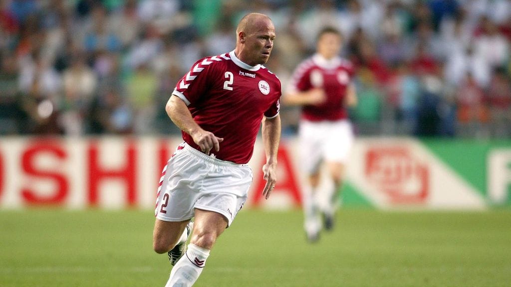 Töfting pelasi urallaan 41 maajoukkuepeliä Tanskan paidassa.