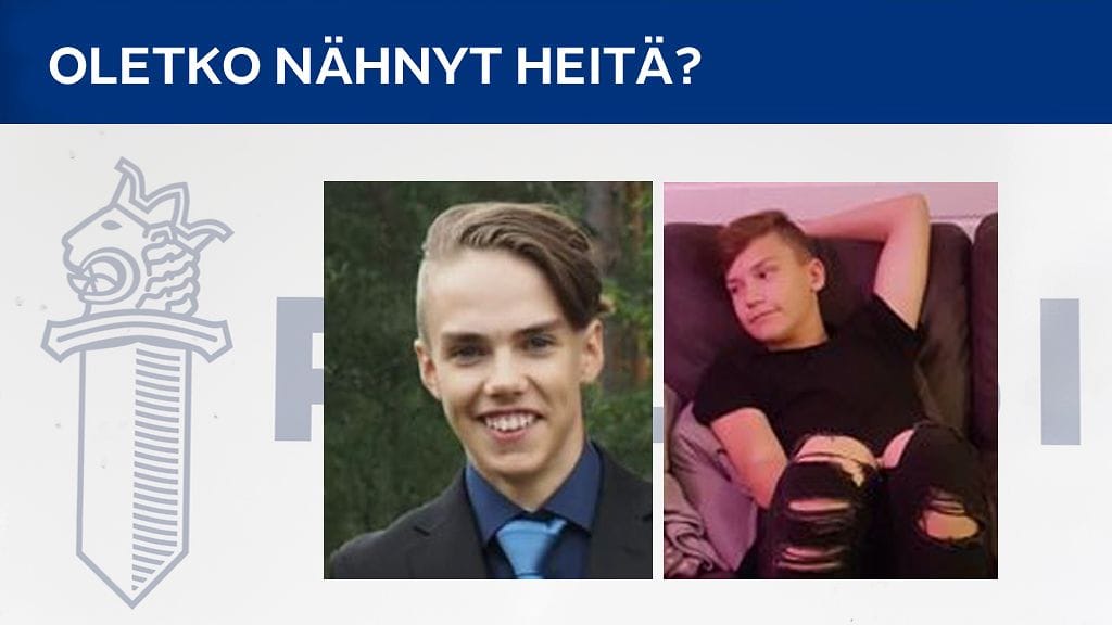 Sisä-Suomen poliisi pyytää sivullisilta havaintoja Ruovedellä eilen kadonneista teinipojista.