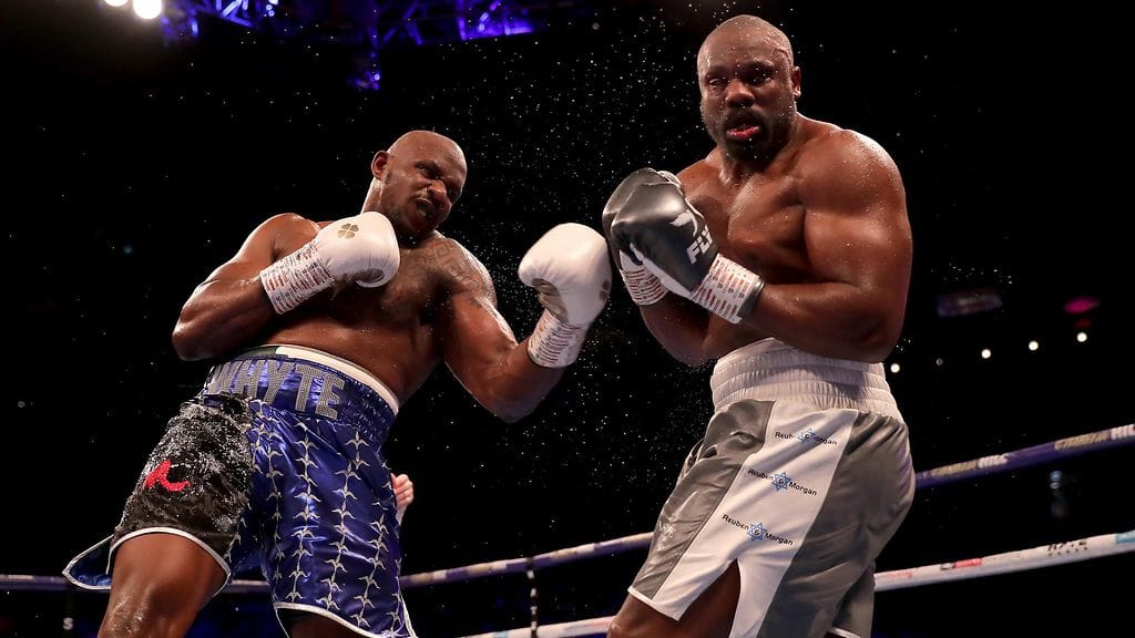 Dillian Whyte nukutti Dereck Chisoran 11. erässä.