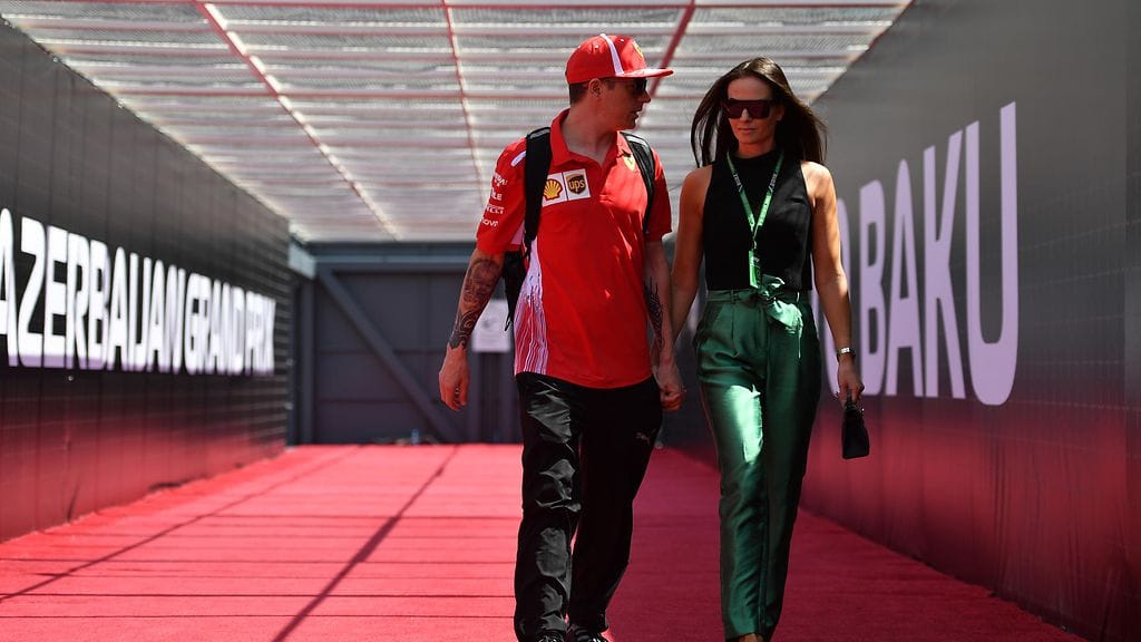 Kimi ja Minttu Räikkönen F1-kaudella 2018.