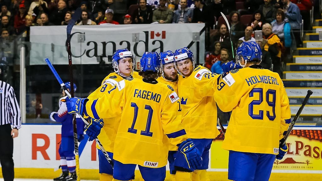 Ruotsi juhli 5-2-voittoa Slovakiaa vastaan.