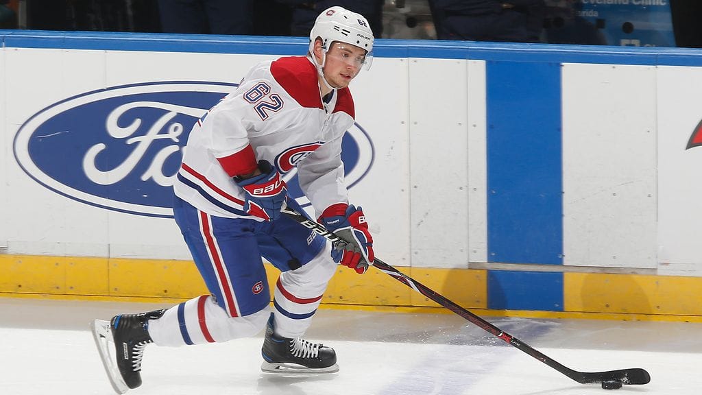 Artturi Lehkonen vei Montreal Canadiensin 4–2-johtoon Florida Panthersia vastaan.