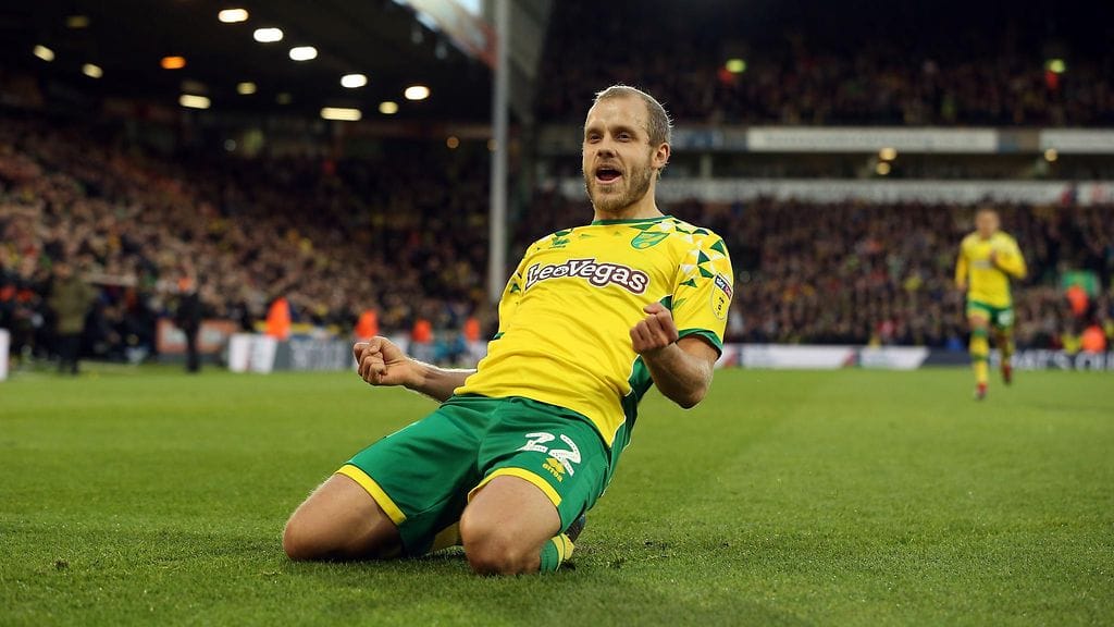 Teemu Pukki tykitti kaksi maalia Derbyn verkkoon.