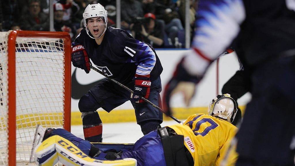 Ryan Poehling teki vaikeassa ottelussa Ruotsia vastaan kolme maalia.