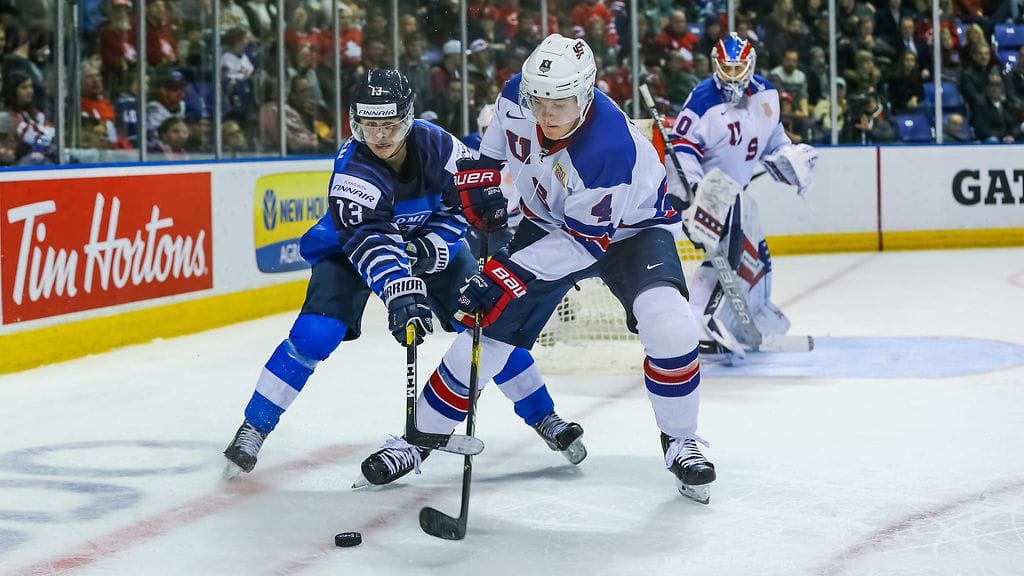 Yhdysvallat otti 4-0-voiton nuorten MM-kisojen ottelussa Suomea vastaan.