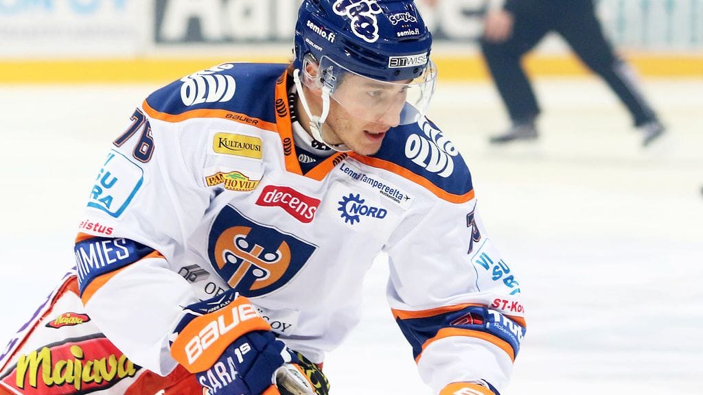 Anton Levtchi teki upean esityön Tapparan 1-2-kavennusmaaliin Mikkelissä.