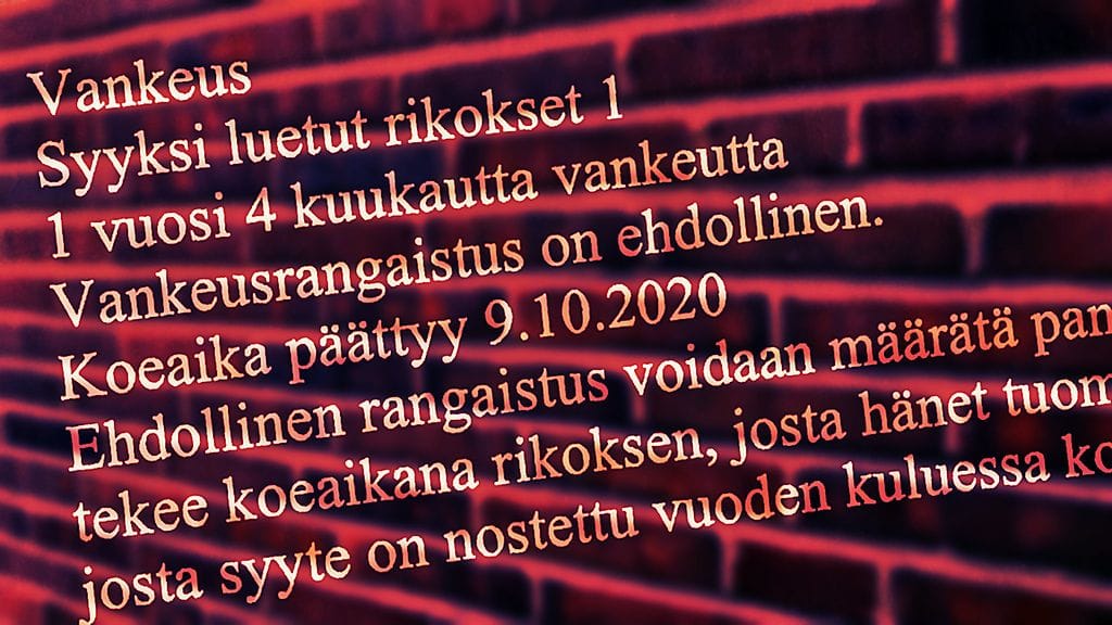 Helsingin käräjäoikeus antoi tuomion joulukuussa.