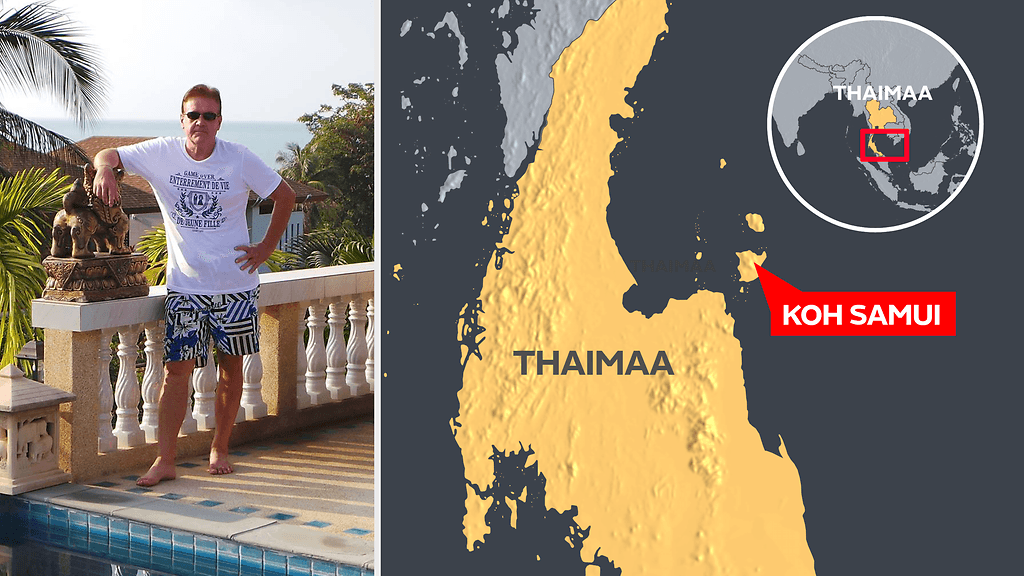 Thaimaassa vuosia asunut Jukka Jokinen valmistautuu trooppiseen myrskyyn asunnollaan Koh Samuin saarella.