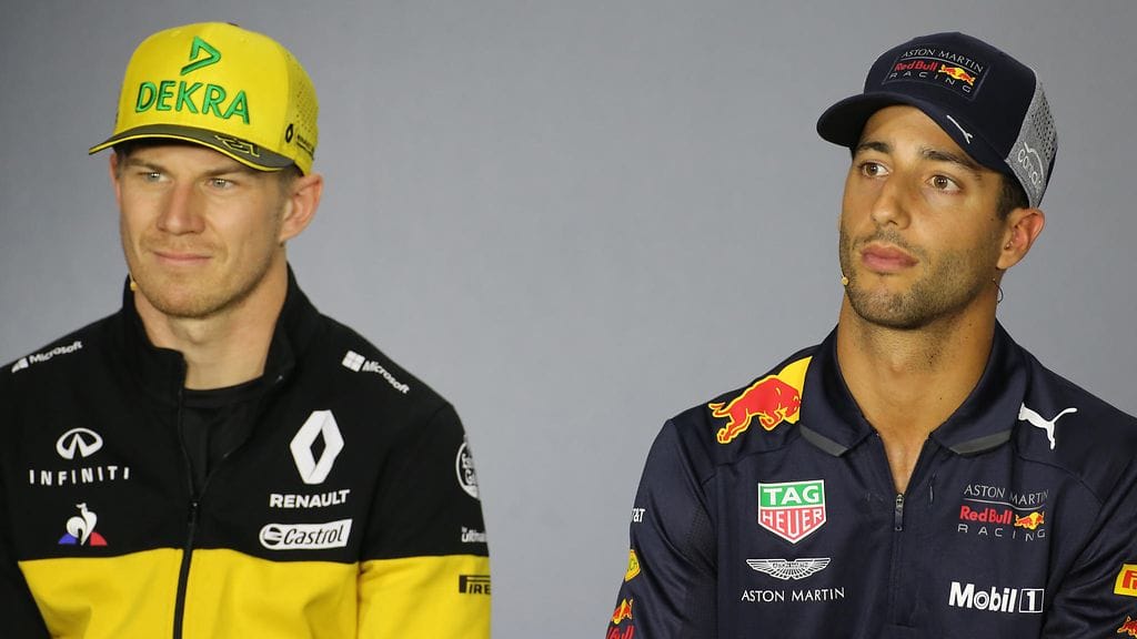Daniel Ricciardo siirtyi Nico Hülkenbergin tallikaveriksi Renault'lle.