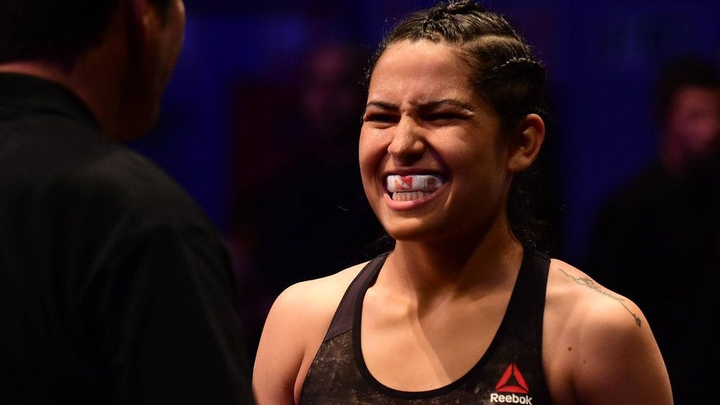 Polyana Viana laittoi roistolle kampoihin. Kuva viime helmikuun UFC-ottelusta.