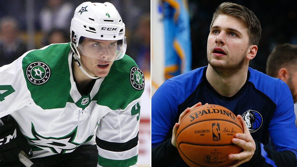 Miro Heiskanen ja Luka Doncic, Dallasin tähtitulokkaat.