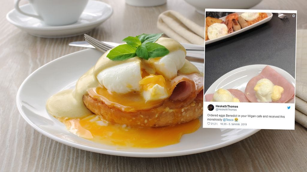 Brittimies joutui pettymään tilattuaan kahvilasta aamupalamunia.