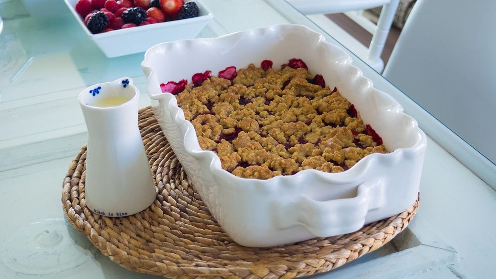 Crumble on helppo jäkiruoka.