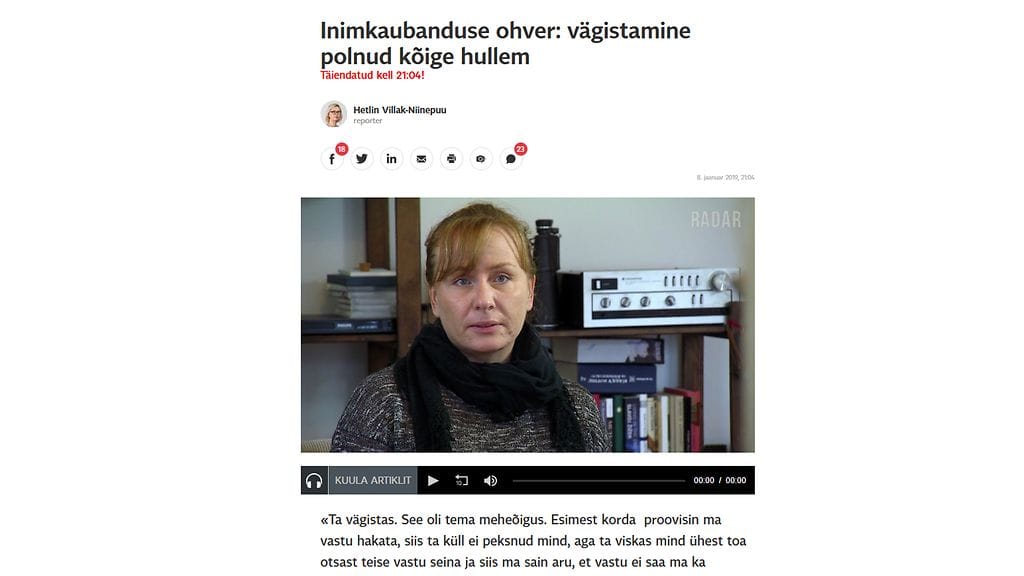 Postimees kertoo prostituoituna työskelleen Kelisin tarinan.