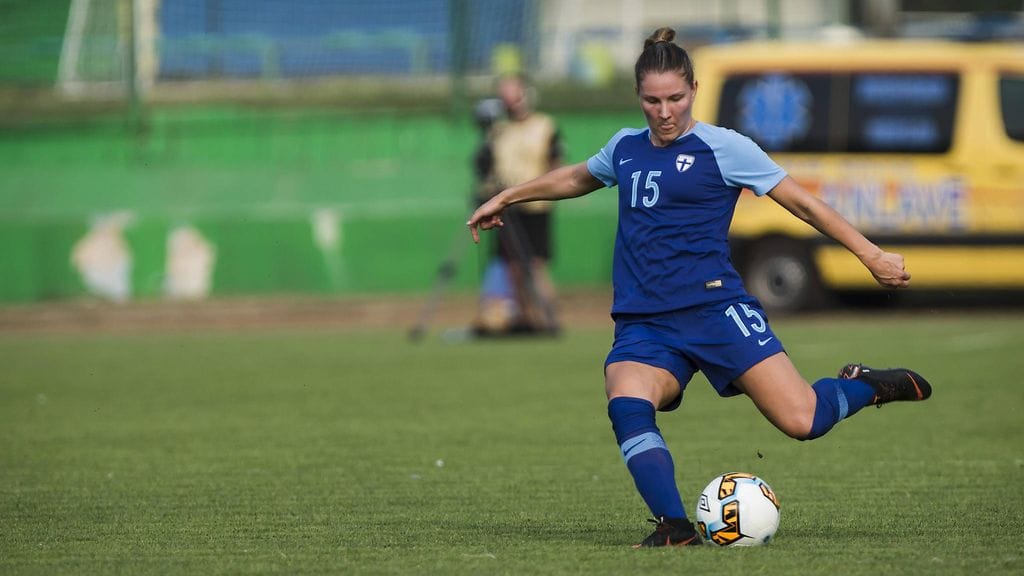 Natalia Kuikka on pelannut 38 ottelua maajoukkuepaidassa.