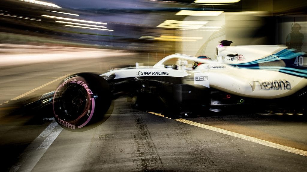 Williams-kuski Robert Kubica Abu Dhabin testeissä marraskuussa.