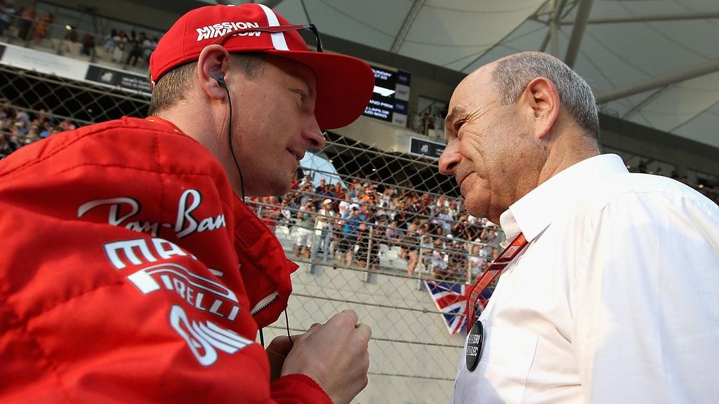 Kimi Räikkönen ja Peter Sauber tapasivat toisensa F1-kauden 2018 päätöskisassa Abu Dhabissa.