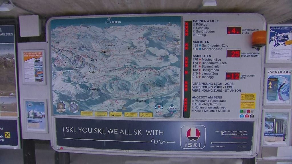 Lech am Arlbergin hiihtokeskuksen rinteet ovat olleet monena päivänä suljettuna lumivyöryvaaran takia.