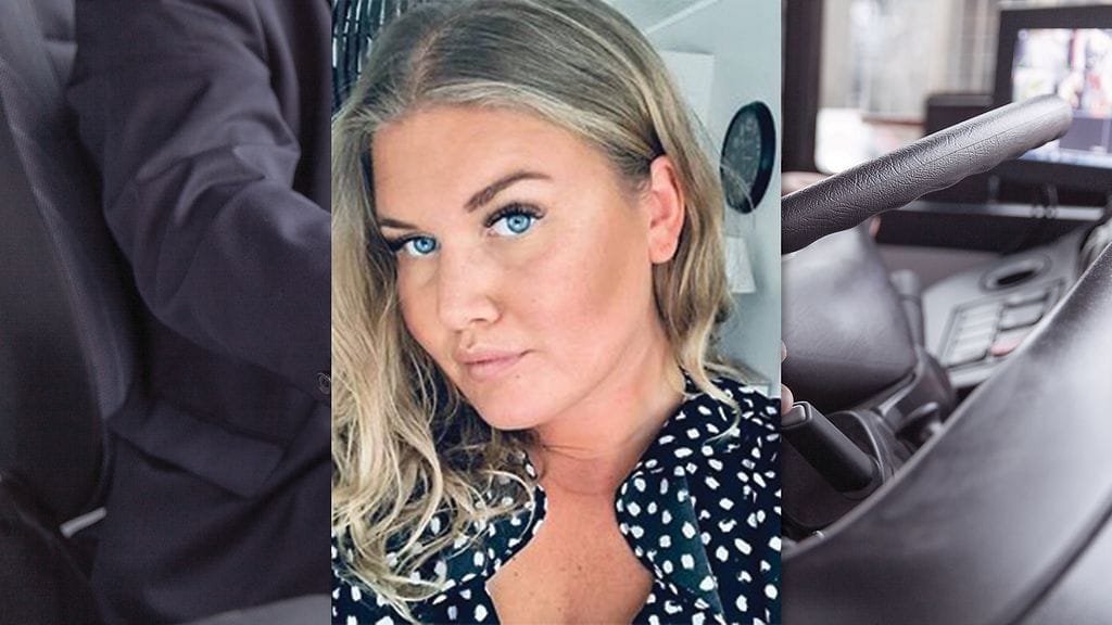 Ruotsalainen ruotsalainen Ebba Kvarnström, 21, haluaa kiittää bussikuskia., joka vei hänet kotiovelle asti aamuöisellä bussimatkalla.