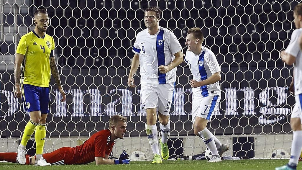 Eero Markkanen onnistui maalinteossa Ruotsia vastaan.