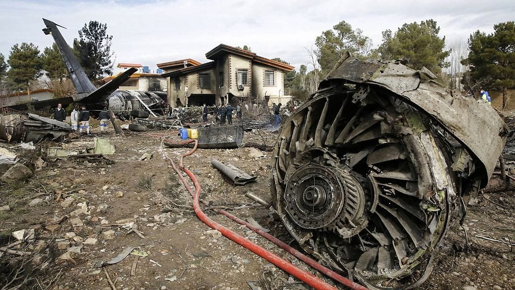 AOP Iran lento-onnettomuus 14.1.2019