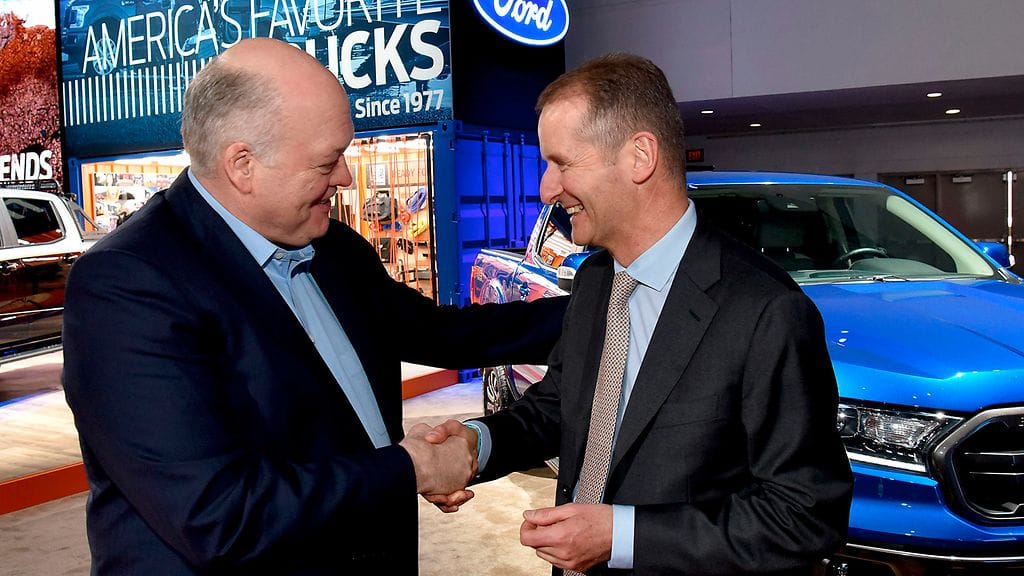 jim hackett herbert diess ford volkswagen