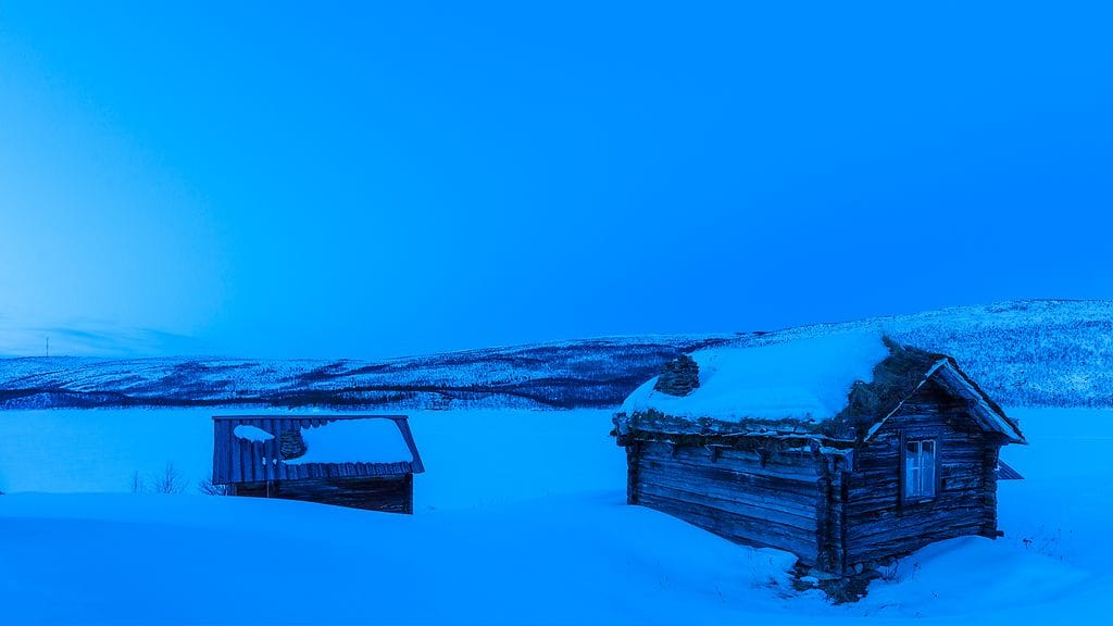 Kuva Utsjoelta viime kuun puolivälistä