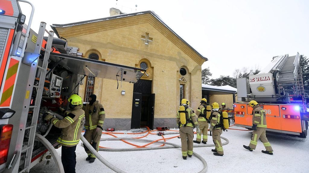 Hietaniemen krematoriossa Helsingissä syttyi tulipalo aamupäivällä.