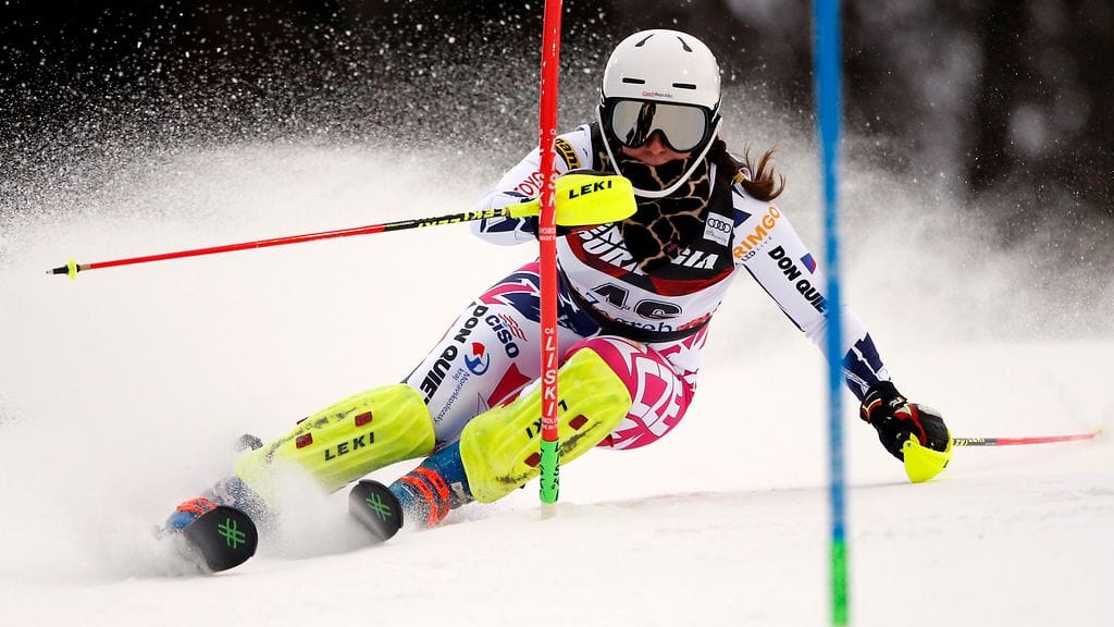 Nella Korpio Zagrebin rinteessa 5. tammikuuta.